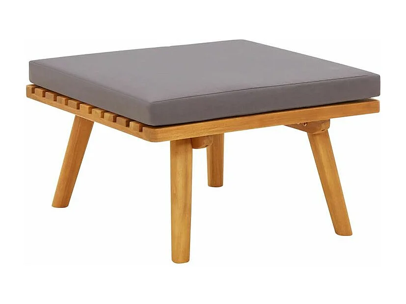 Salon de jardin 11 pcs avec coussins Bois d'acacia solide