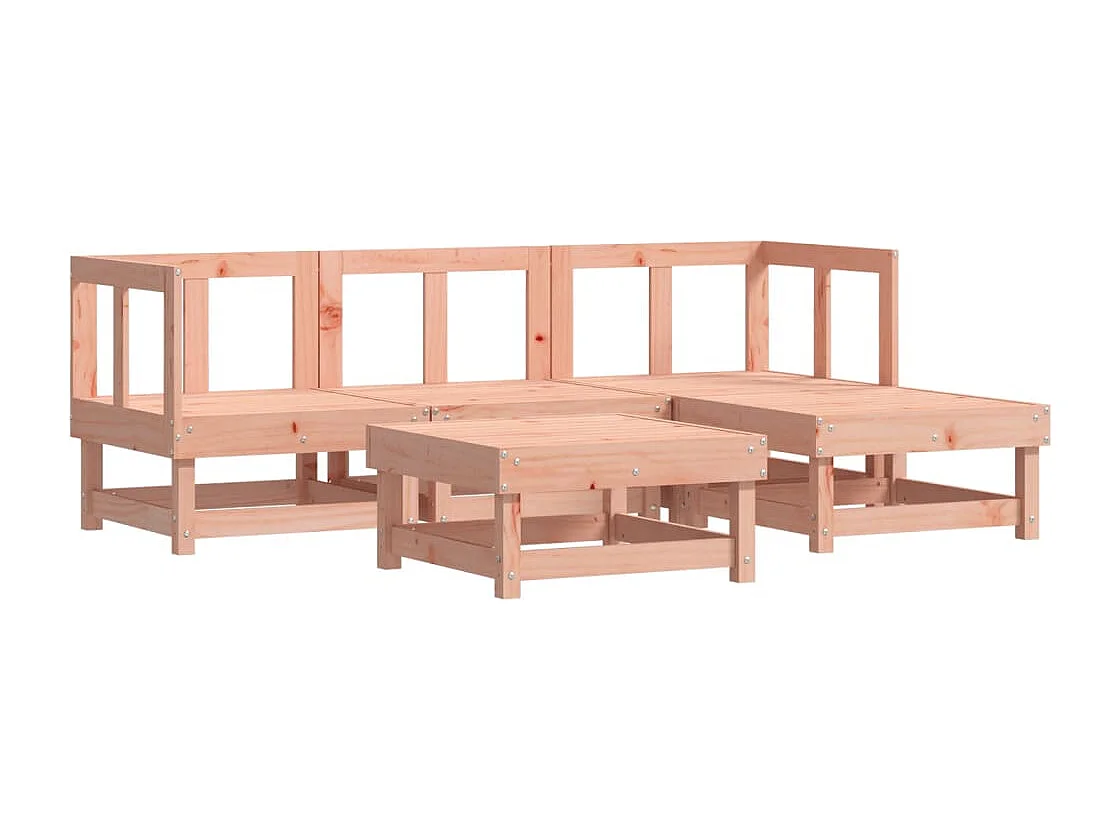 Salon de jardin 5 pcs bois massif douglas