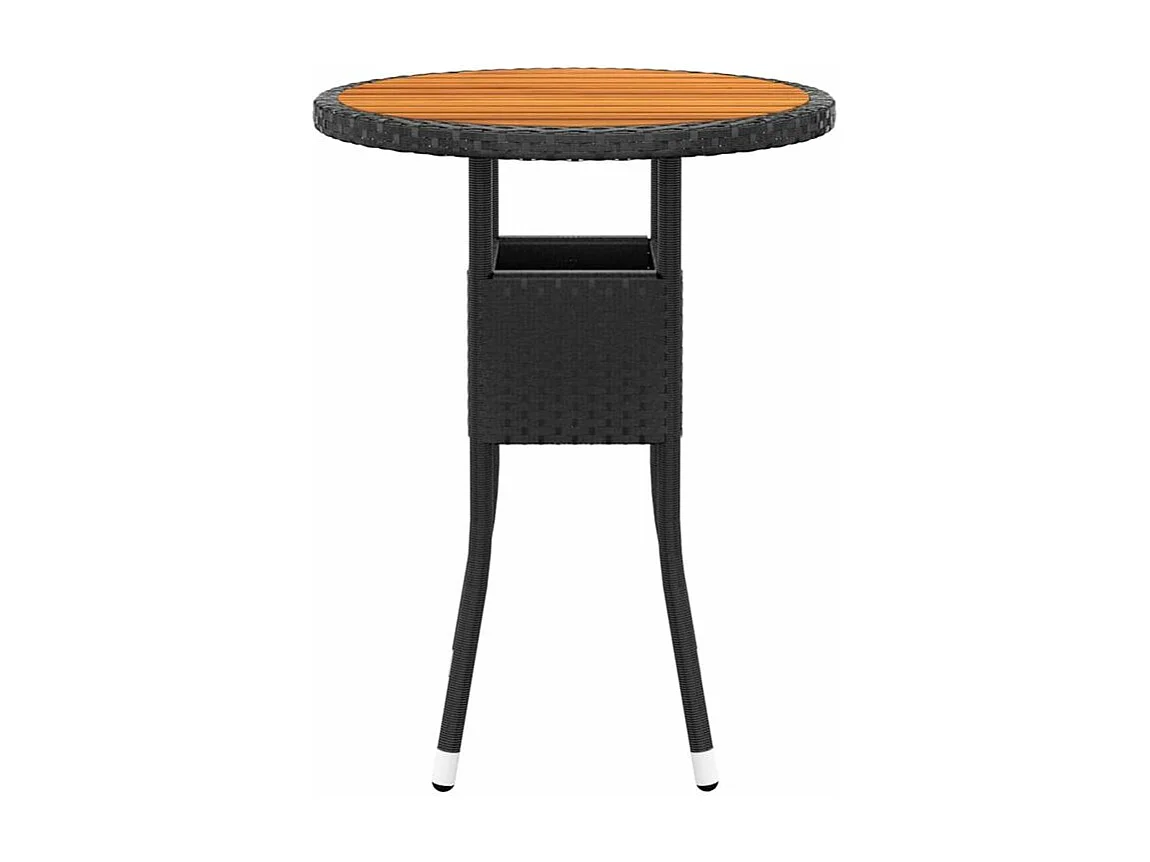 Salon de jardin 5 pcs Résine tressée Noir