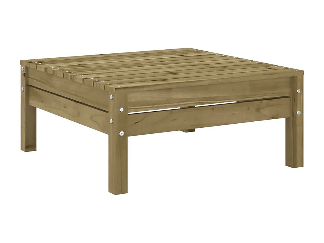 Salon de jardin 8 pcs avec coussins bois de pin imprégné