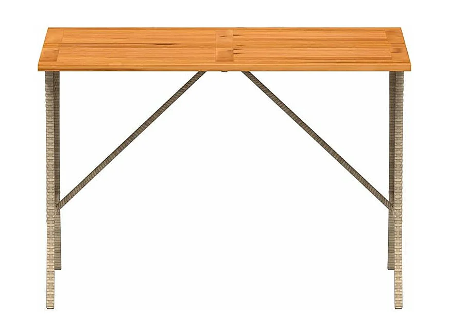 Salon de jardin avec coussins 3 pcs beige résine tressée