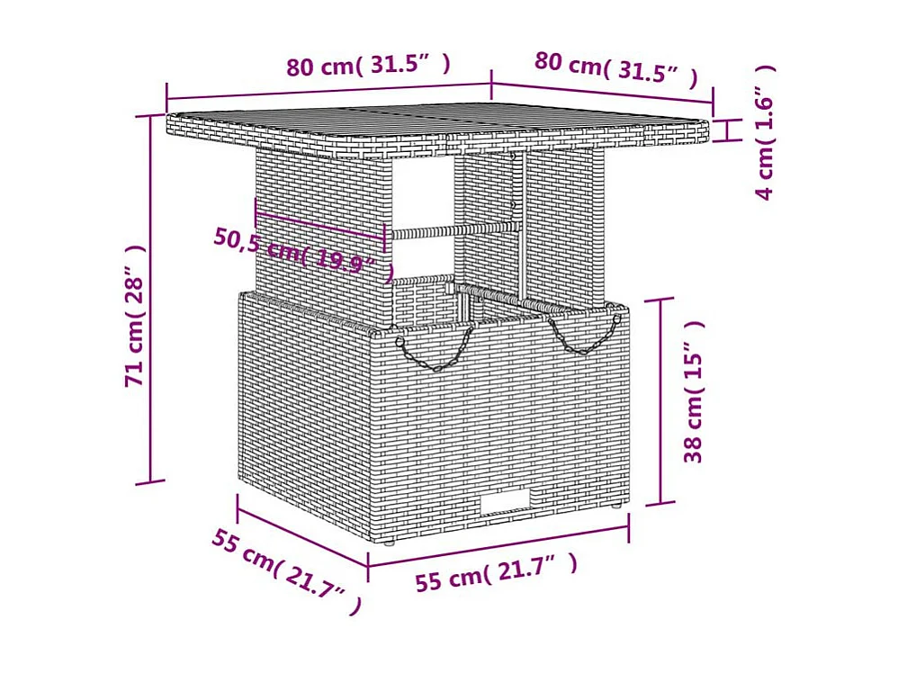 Ensemble à manger de jardin avec coussins 3 pcs Noir