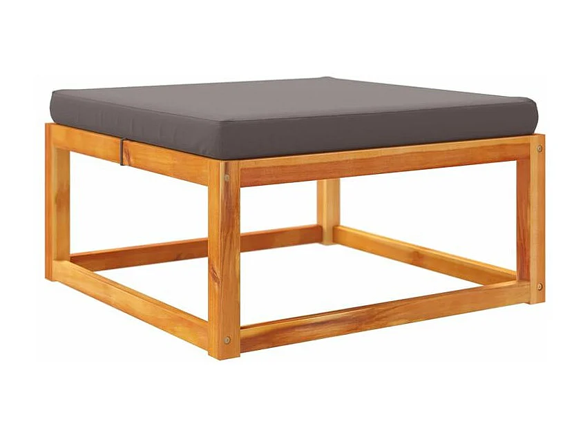 Salon de jardin avec coussins 8 pcs bois massif d'acacia