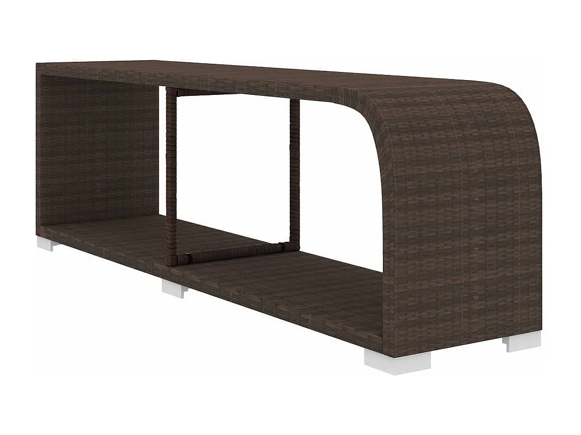 Salon de jardin 10 pcs avec coussins Résine tressée Marron 23