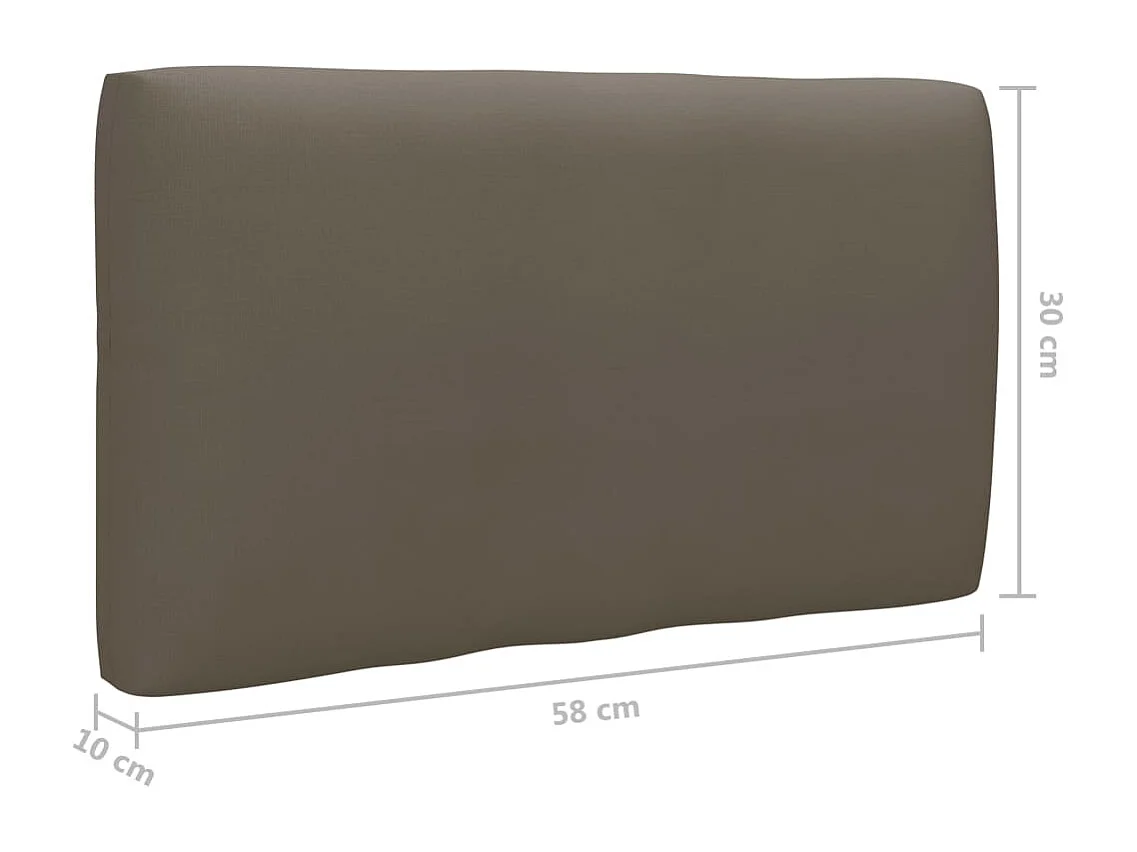 Salon de jardin palette 4pcs avec coussins Bois de pin imprégné 22