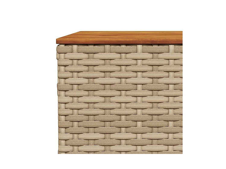 Salon de jardin avec coussins 6 pcs beige résine tressée