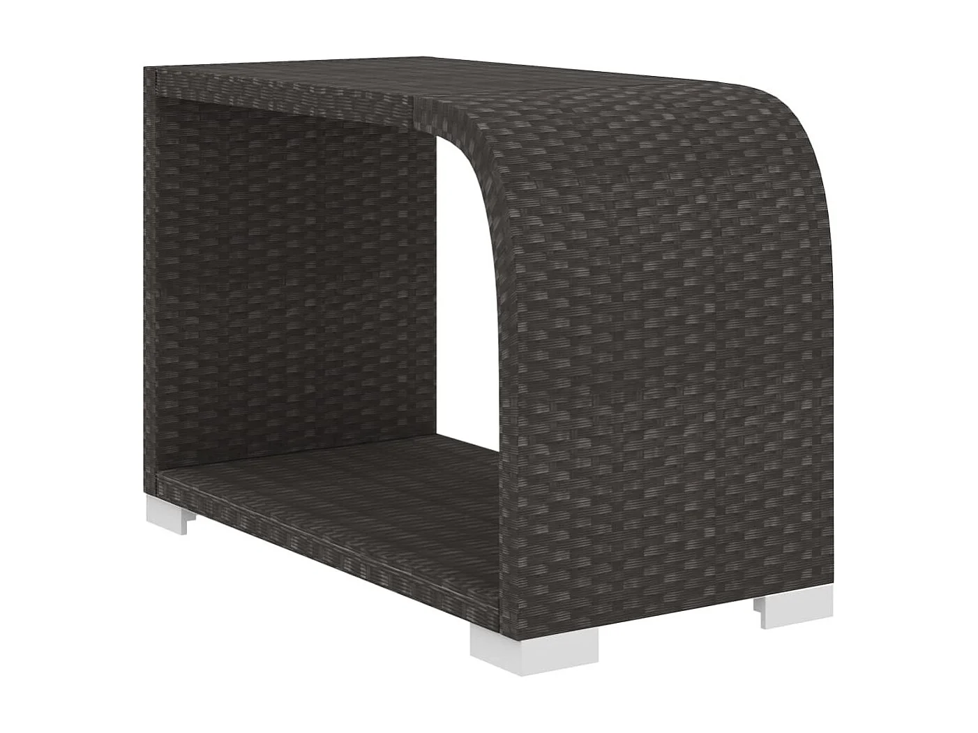 Salon de jardin 10 pcs avec coussins Résine tressée Noir 23