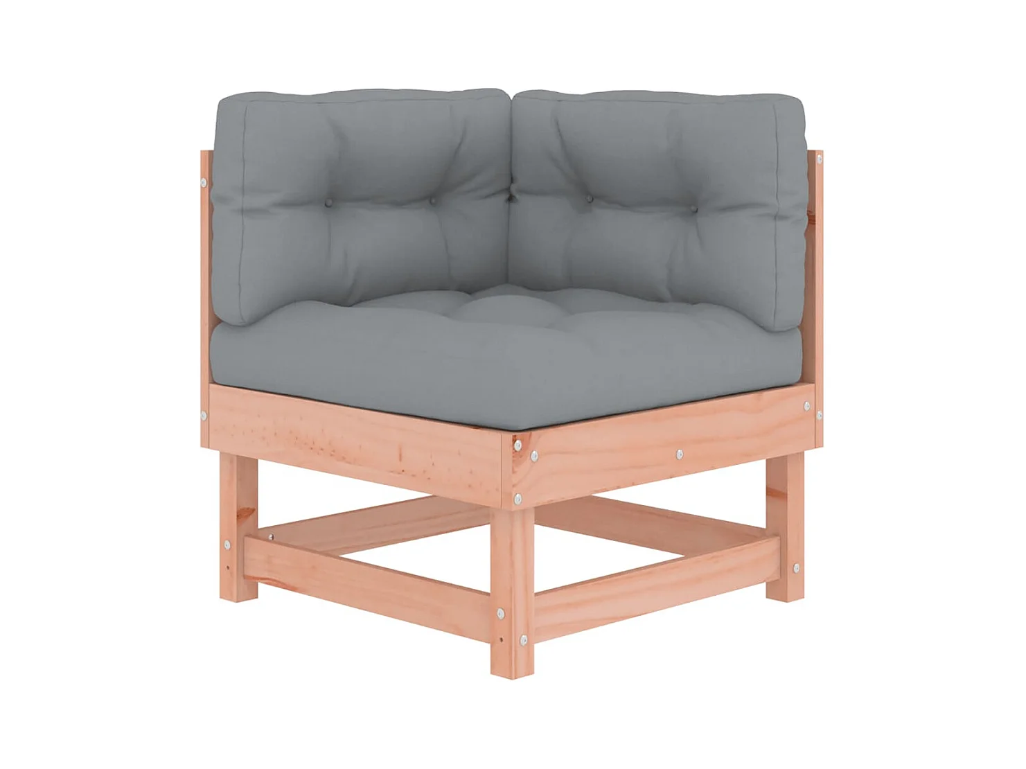 Salon de jardin 10 pcs avec coussins bois massif douglas