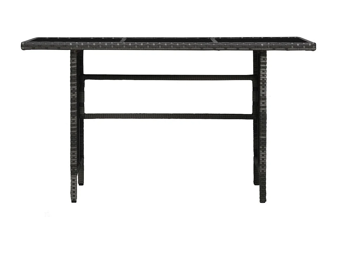 Salon de jardin 4 pcs avec coussins Résine tressée Gris 14