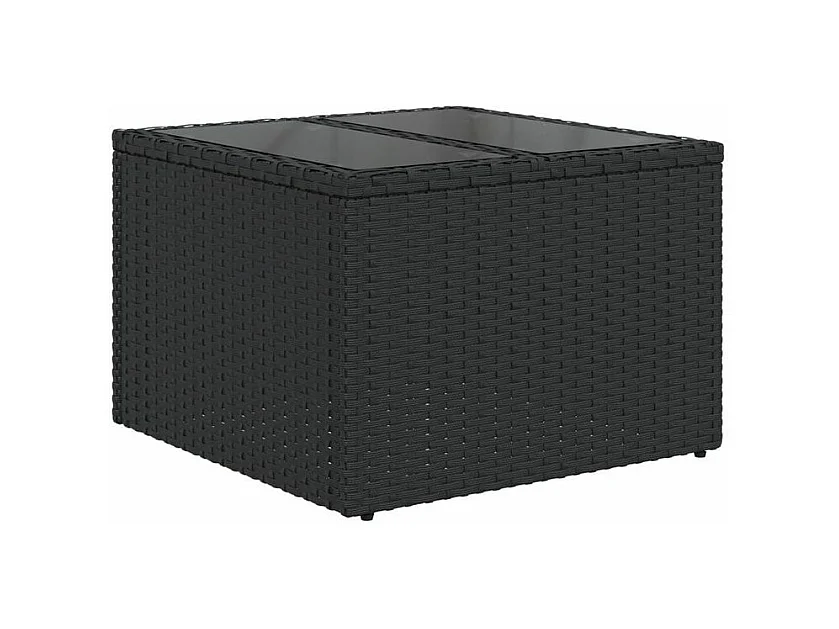 Salon de jardin et coussins 11 pcs marron résine tressée