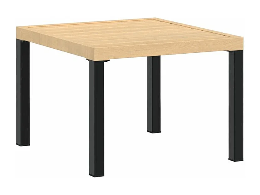 Ensemble de banc de jardin avec coussins 4 pcs noir