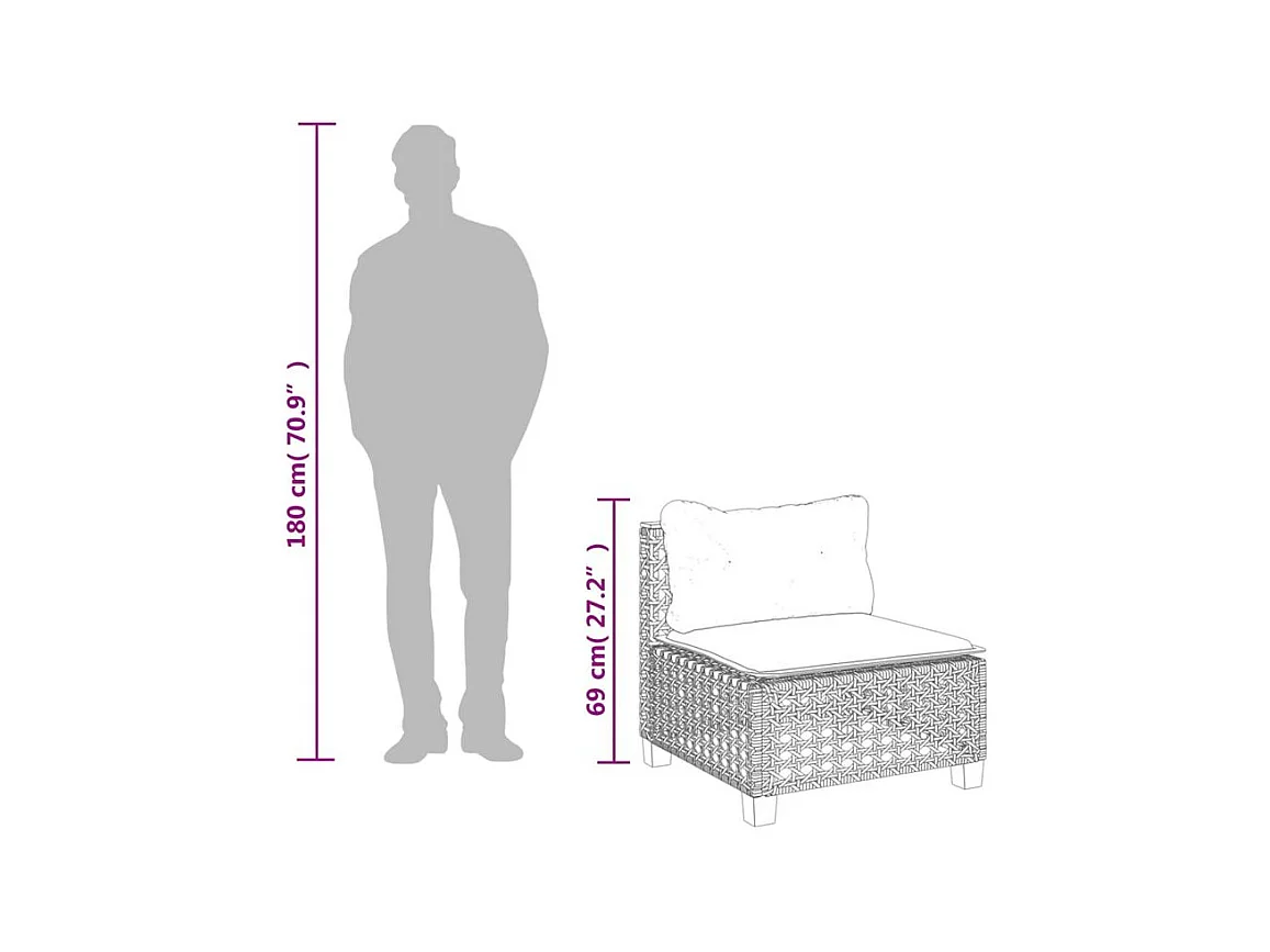 Salon de jardin avec coussins 5 pcs beige résine tressée