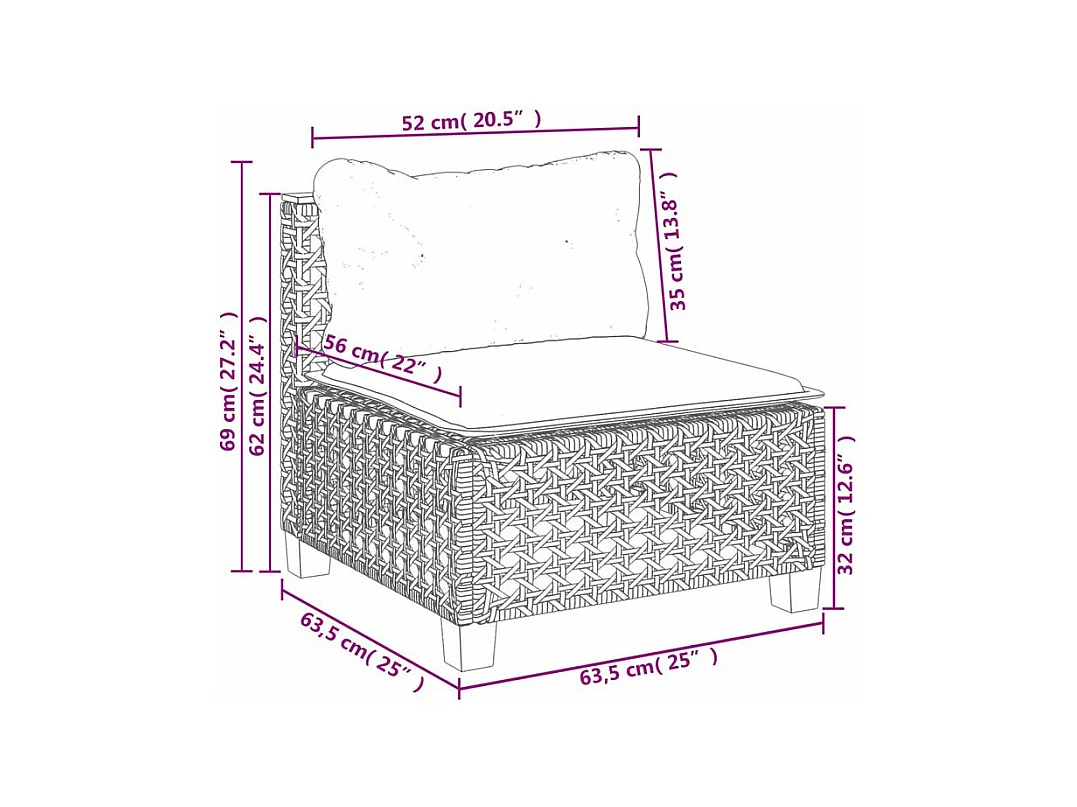 Salon de jardin avec coussins 5 pcs beige résine tressée