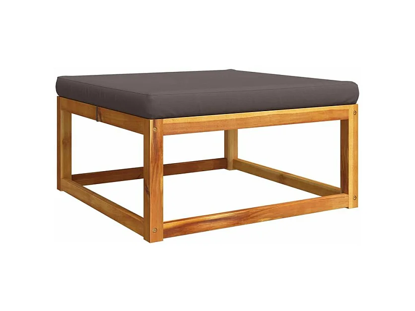 Salon de jardin avec coussins 11 pcs bois massif d'acacia