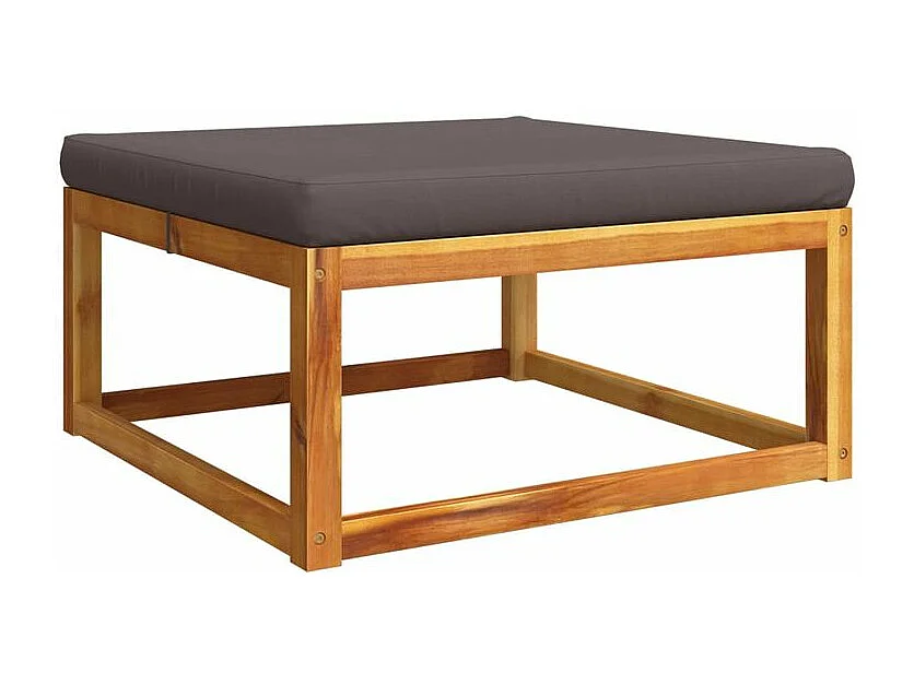 Salon de jardin avec coussins 11 pcs bois massif d'acacia