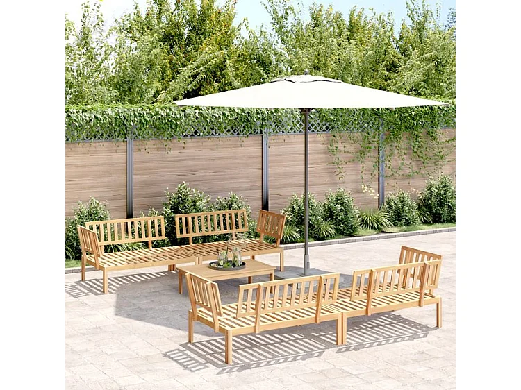 Salon palette de jardin 5 pcs bois d'acacia massif