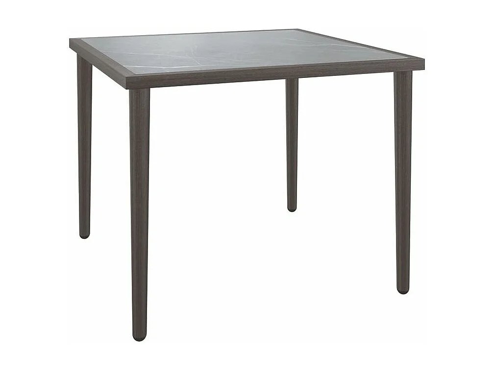 Salon de jardin 3 pcs avec coussins Gris Résine tressée