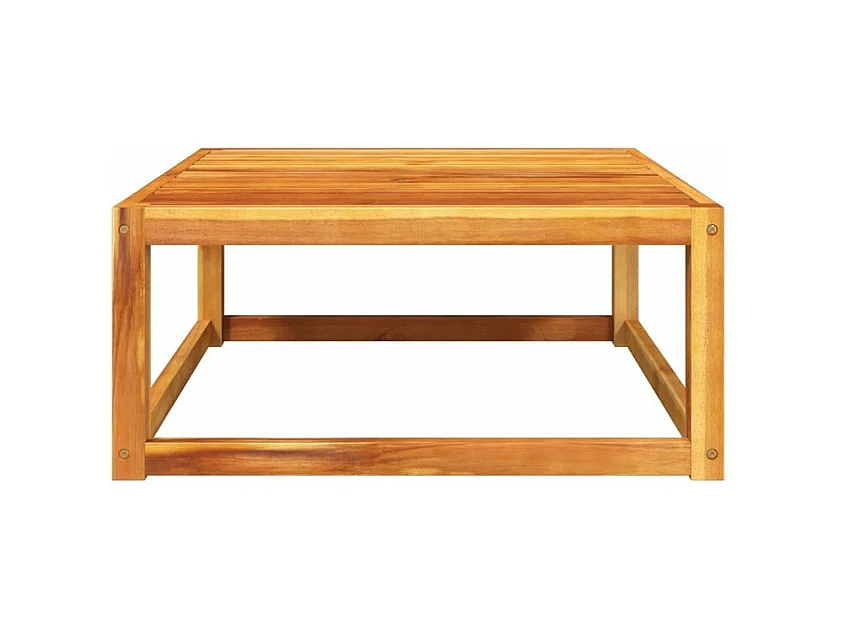 Table de jardin 65x65x29 bois massif d'acacia