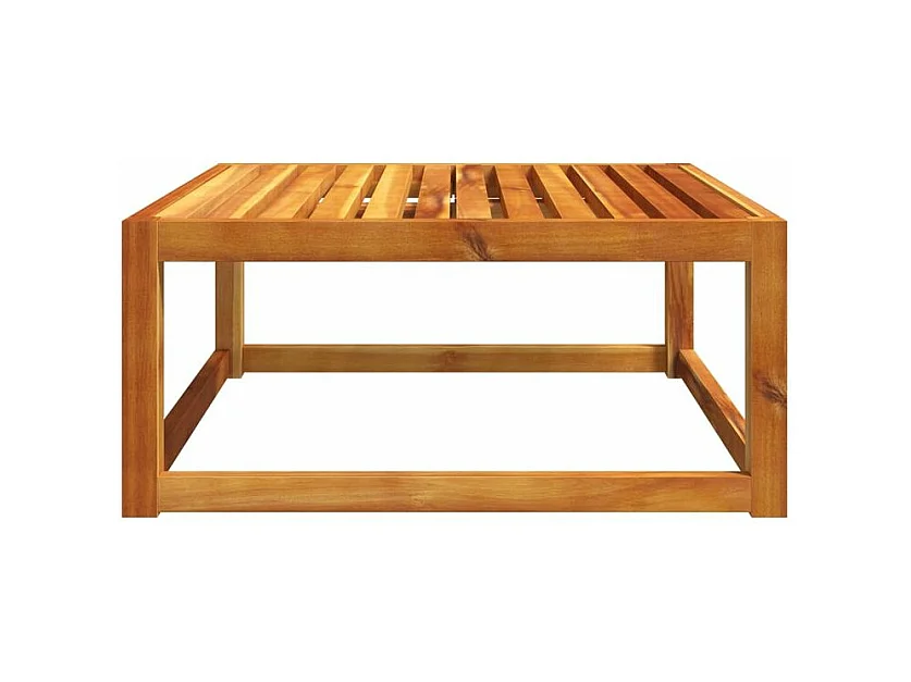 Table de jardin 65x65x29 bois massif d'acacia