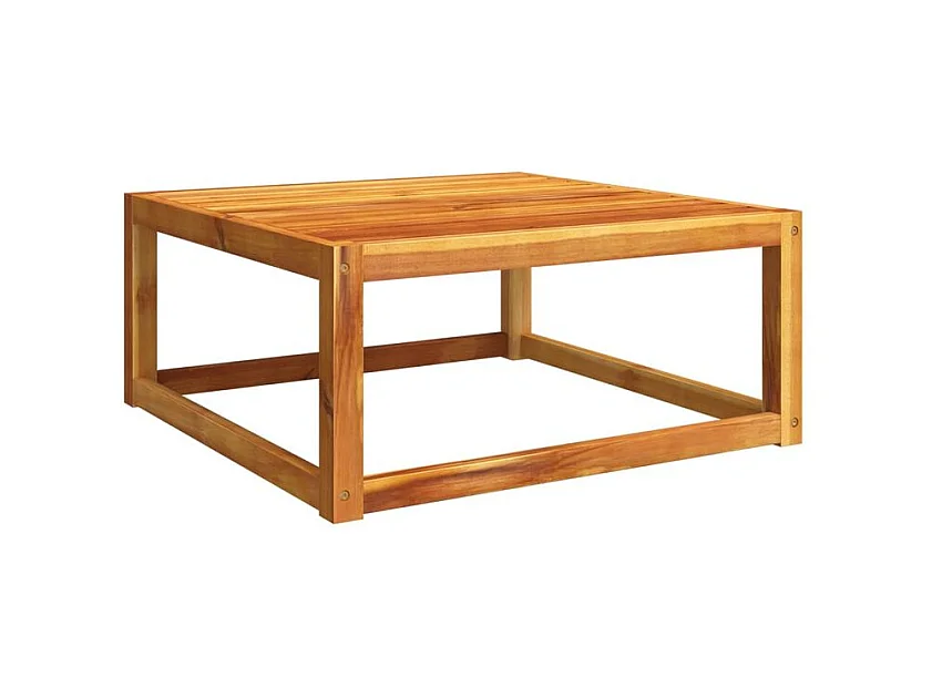 Table de jardin 65x65x29 bois massif d'acacia