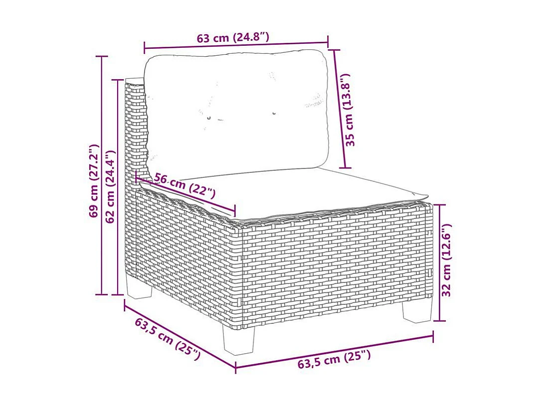 Salon de jardin avec coussins 5 pcs beige résine tressée