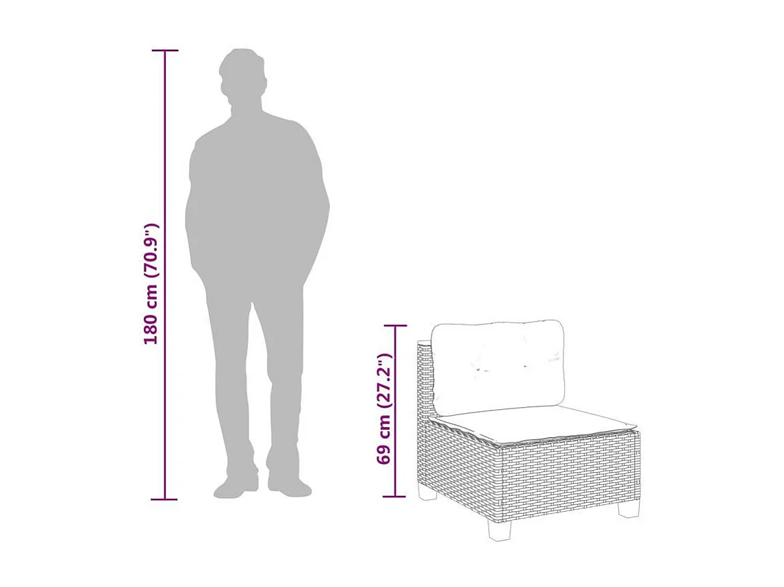 Salon de jardin avec coussins 5 pcs beige résine tressée