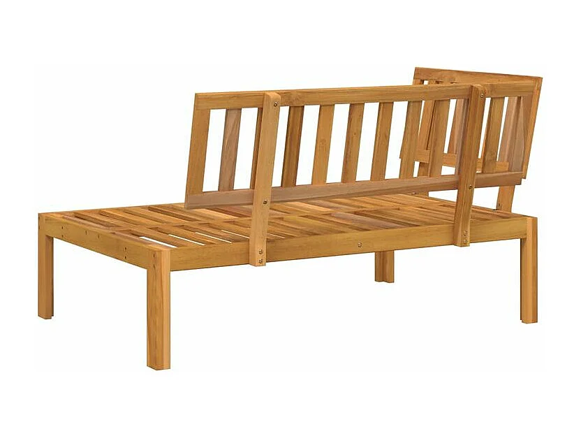 Canapé d'angle palette de jardin bois massif d'acacia