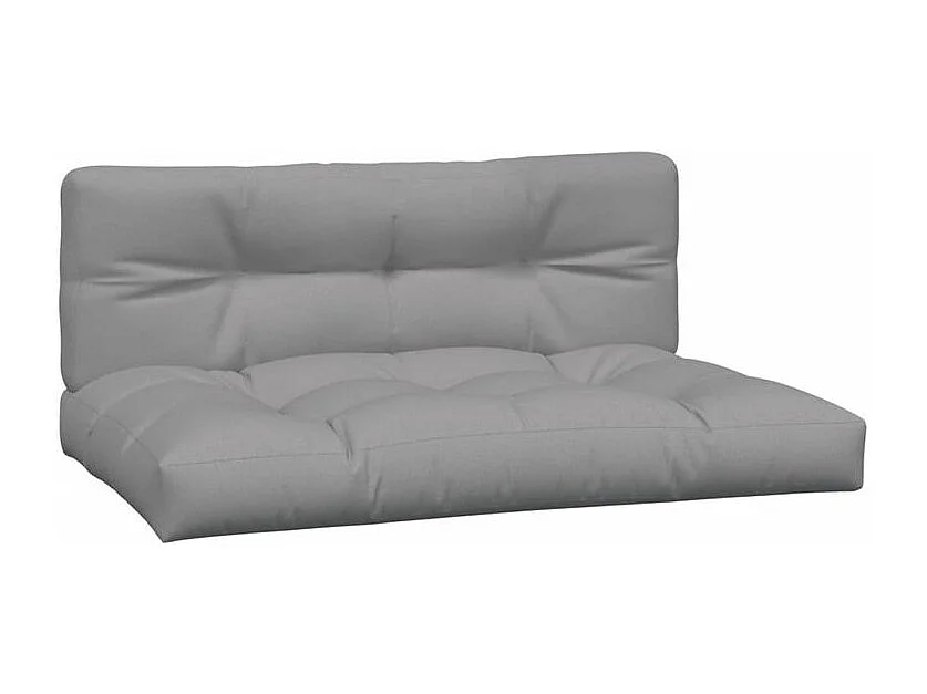 Salon palette de jardin avec coussins 4pcs bois d'acacia massif