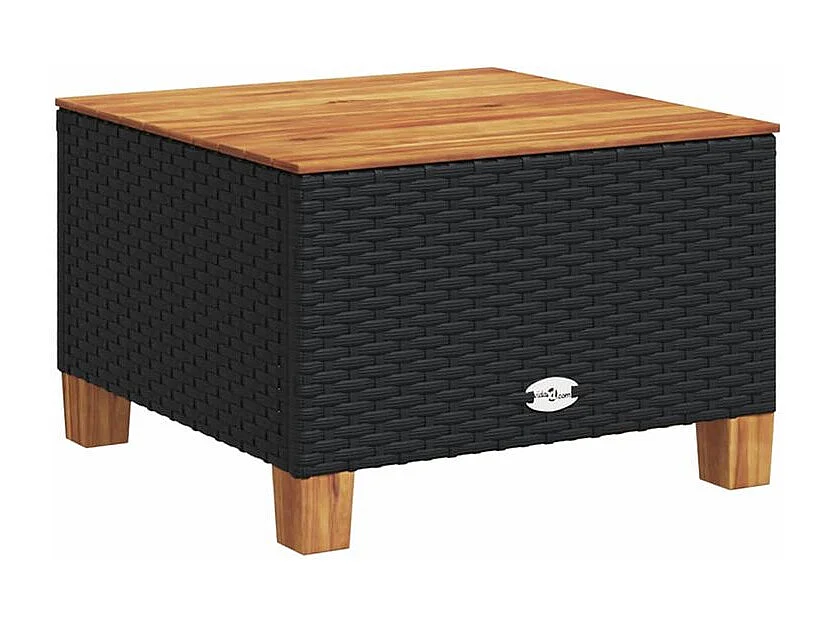 Salon de jardin 5 pcs avec coussins noir résine tressée