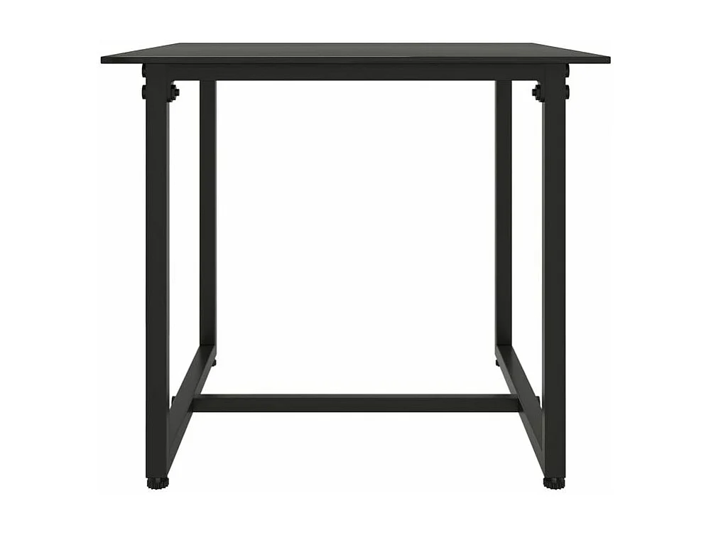 Salon de jardin avec coussins 3 pcs résine tressée noir