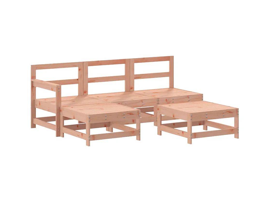 Salon de jardin 5 pcs bois massif douglas