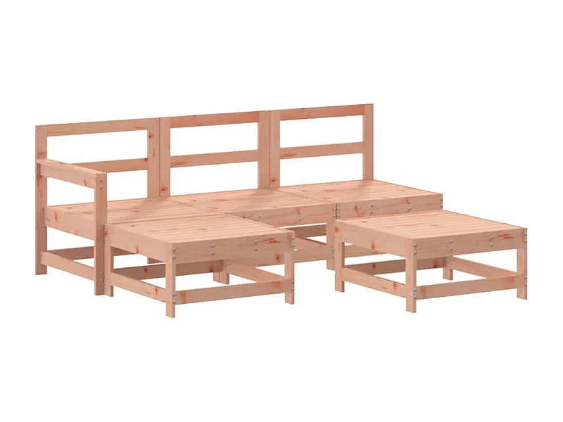 Salon de jardin 5 pcs bois massif douglas