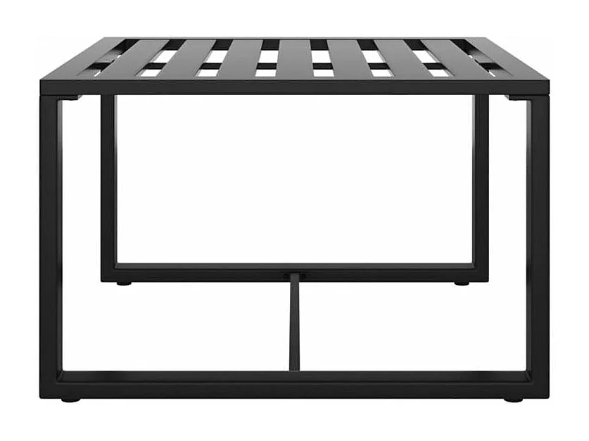 Jeu de canapés de jardin 3 pcs et coussins Aluminium Anthracite