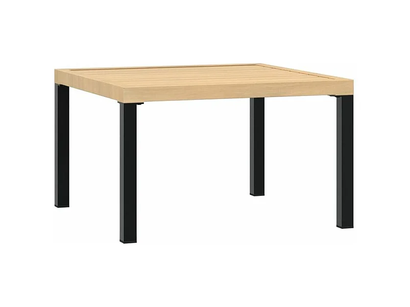 Salon de jardin 5 pcs avec coussins noir aluminium