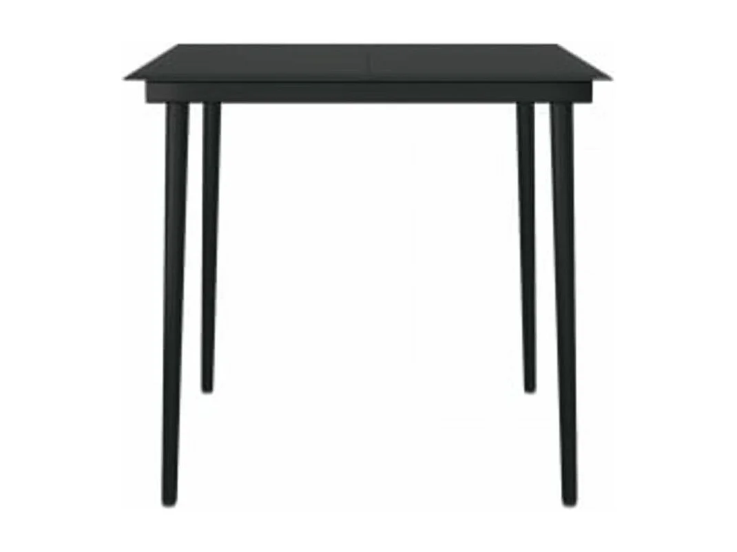 Ensemble à manger de jardin et coussins 3 pcs Gris et noir