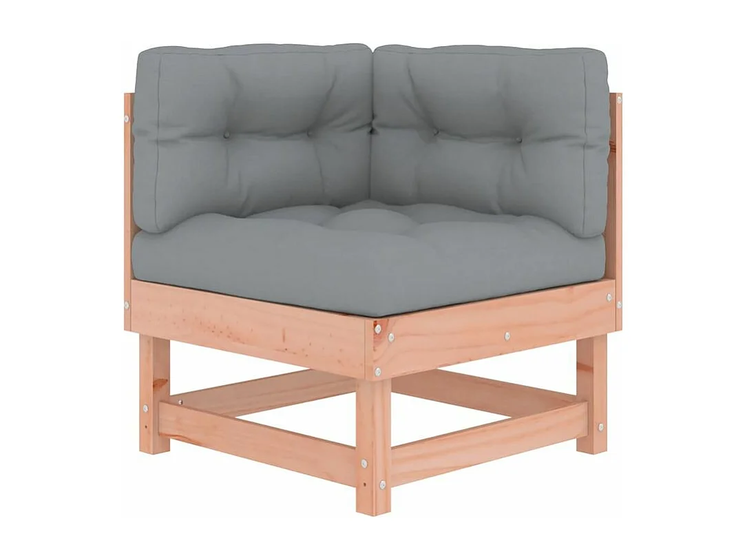 Salon de jardin 4 pcs avec coussins bois massif douglas