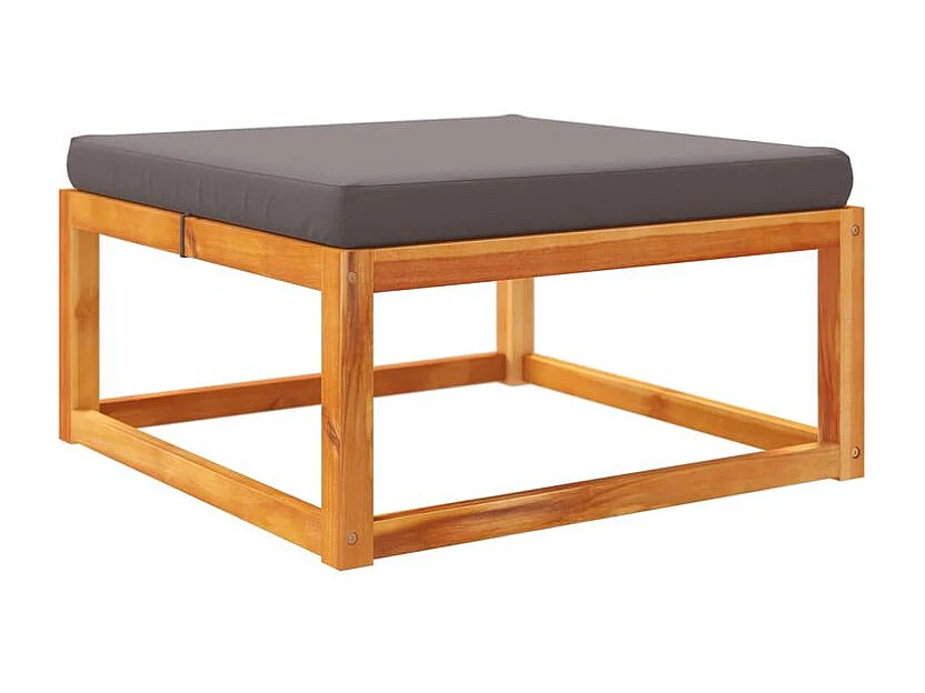 Salon de jardin avec coussins 5 pcs Bois d'acacia solide