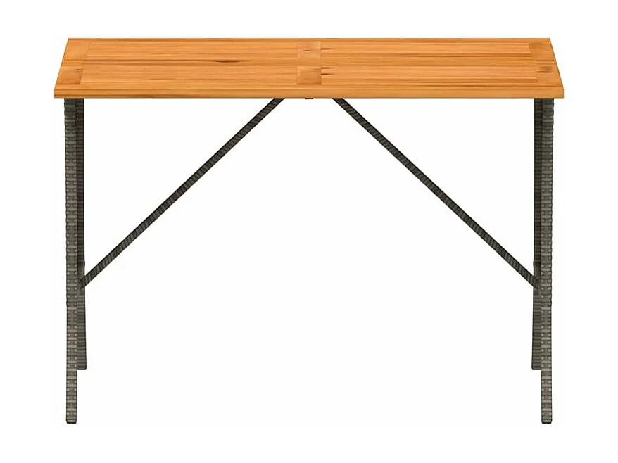 Salon de jardin avec coussins 3 pcs gris résine tressée