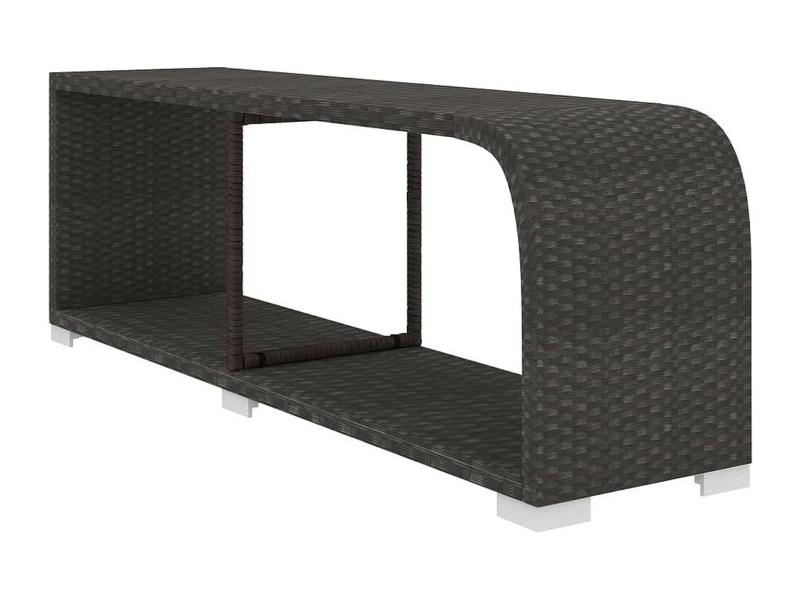 Salon de jardin 10 pcs avec coussins Résine tressée Noir 27