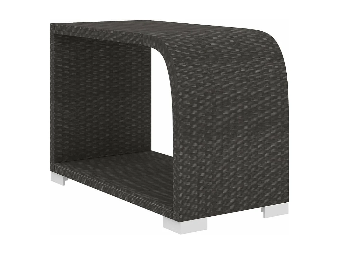 Salon de jardin 10 pcs avec coussins Résine tressée Noir 27