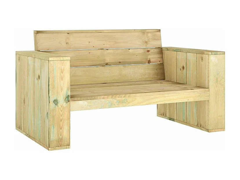 Salon de jardin 3 pcs Bois massif de pin imprégné