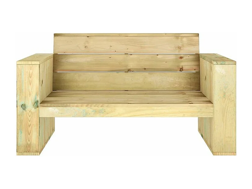 Salon de jardin 3 pcs Bois massif de pin imprégné