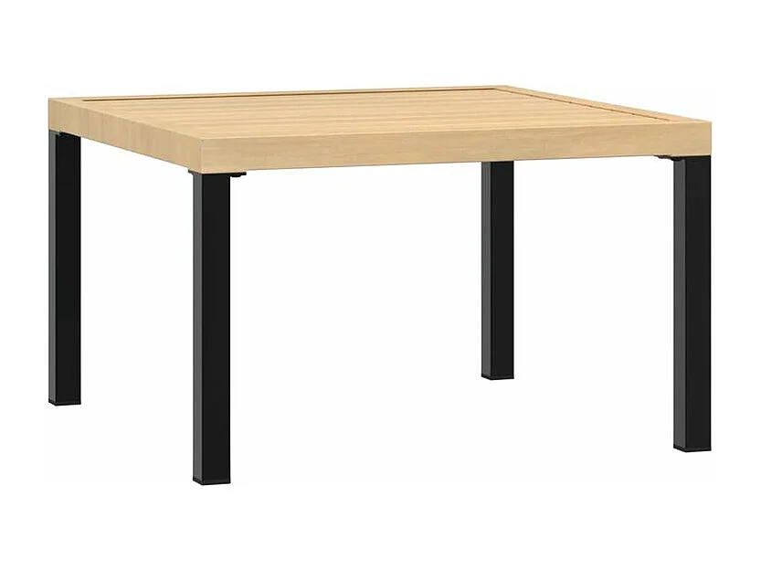 Salon de jardin 2 pcs avec coussins noir aluminium