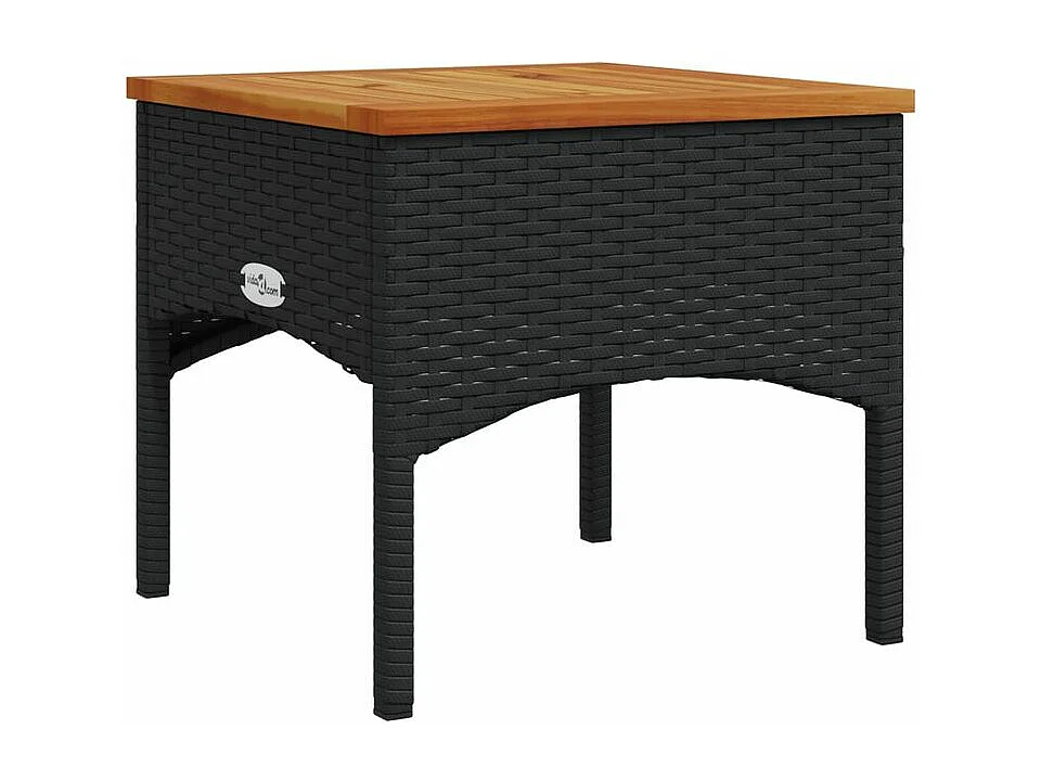 Salon de jardin 3 pcs avec coussins noir résine tressée