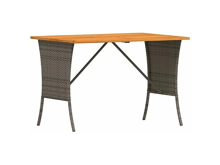 Ensemble à manger de jardin 3 pcs coussins gris résine tressée