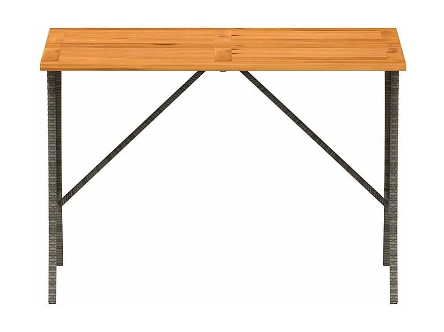 Ensemble à manger de jardin 3 pcs coussins gris résine tressée