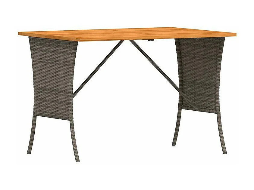 Ensemble à manger de jardin 3 pcs coussins gris résine tressée