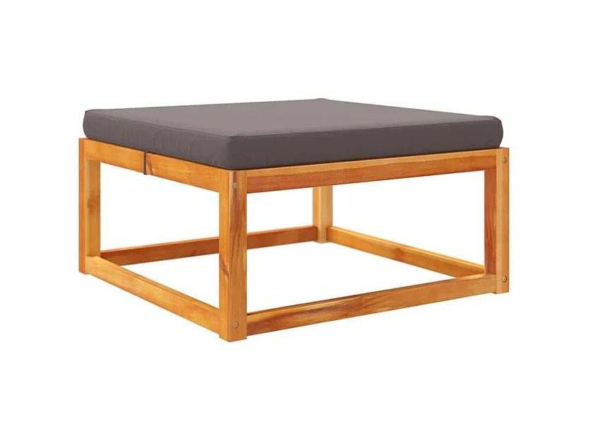 Salon de jardin avec coussins 10 pcs bois d'acacia solide