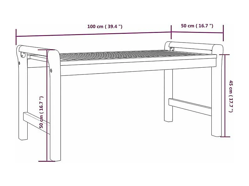 Salon de jardin 3 pcs avec coussins bois massif d'acacia