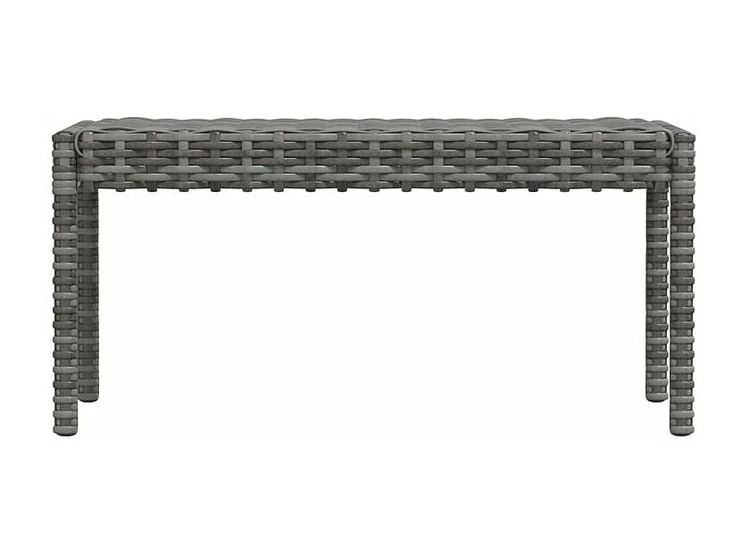 Salon de jardin 6 pcs avec coussins Résine tressée Gris